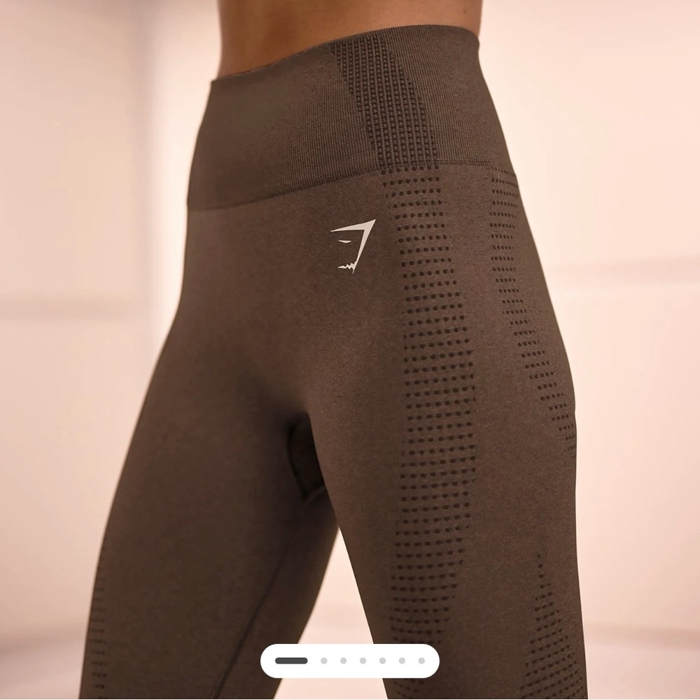 Gymshark VITAL SEAMLESS LEGGINGS - Espresso Marl